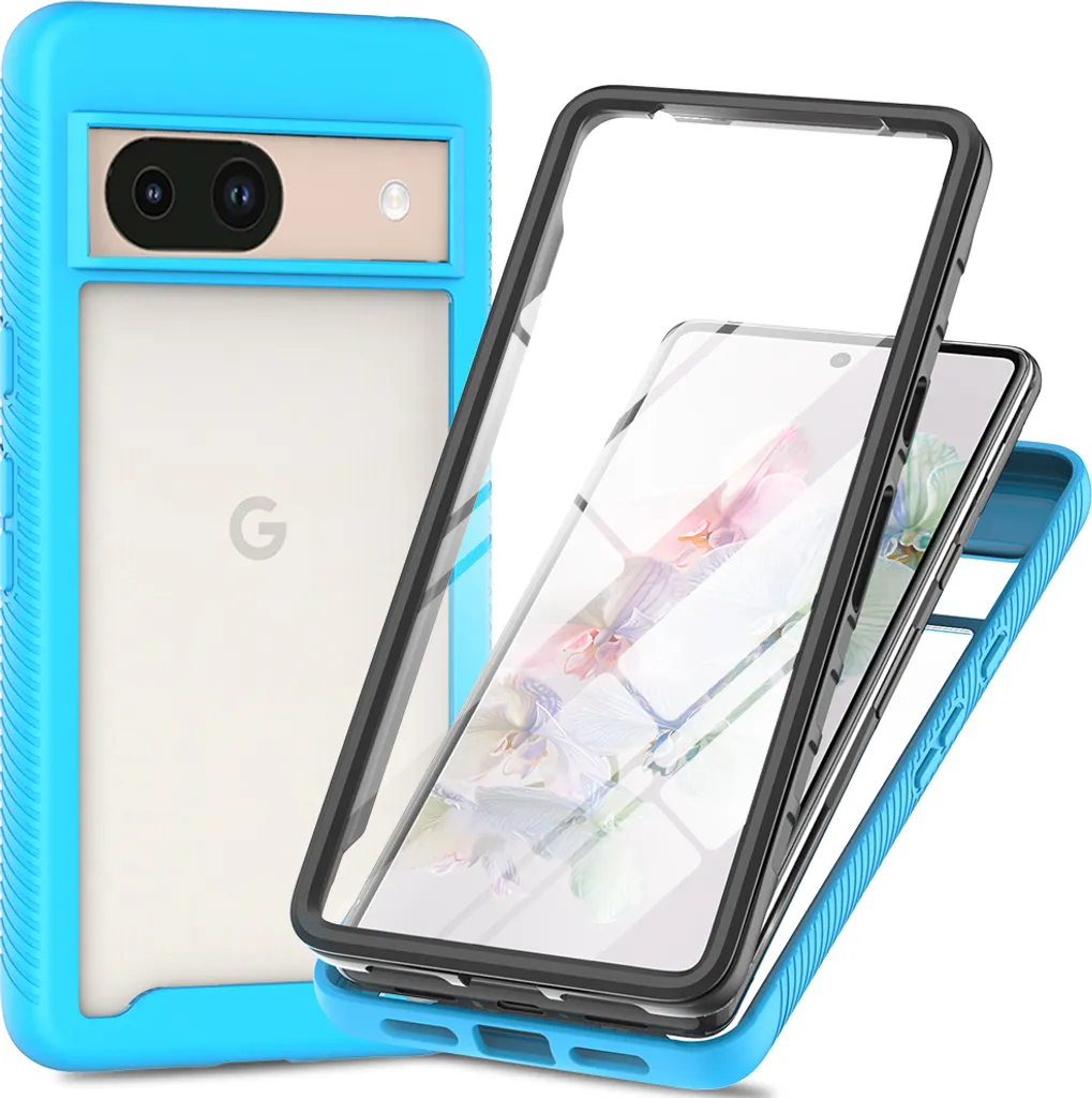 Custodia Protettiva Pixel 8A Blu - Protezione Integrale per Famiglie