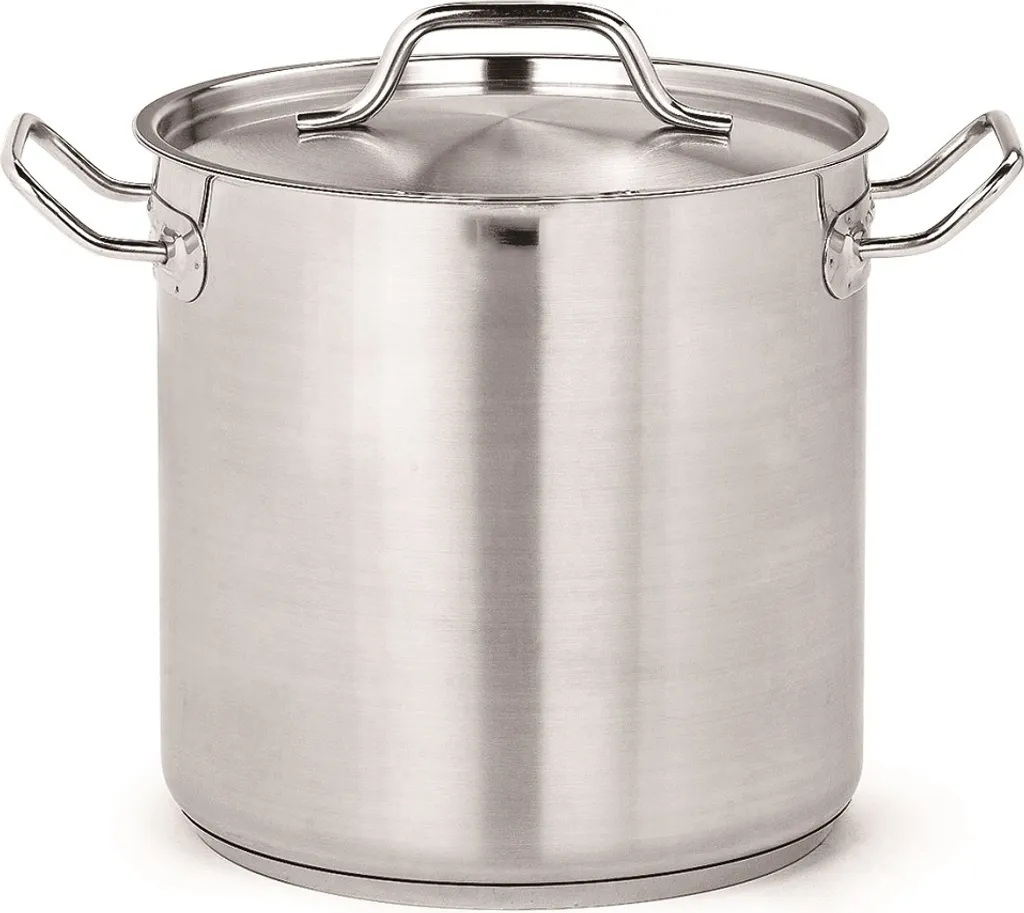 Pentola Alta Acciaio Inox Ø20 6,3L | Fondo Induzione Professionale
