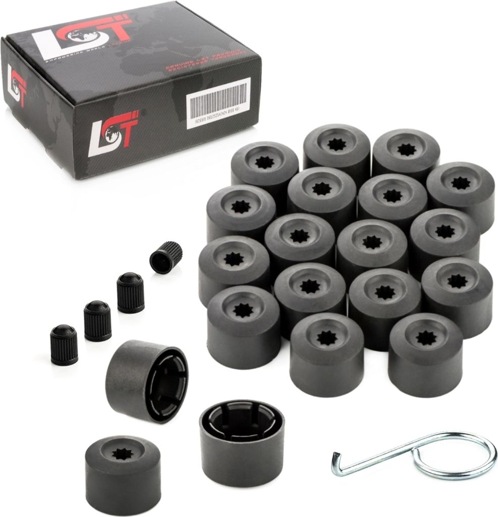 20x Radschraubenkappen diebstahlhemmend 17mm für JAGUAR DAIMLER MAYBACH MERCEDES