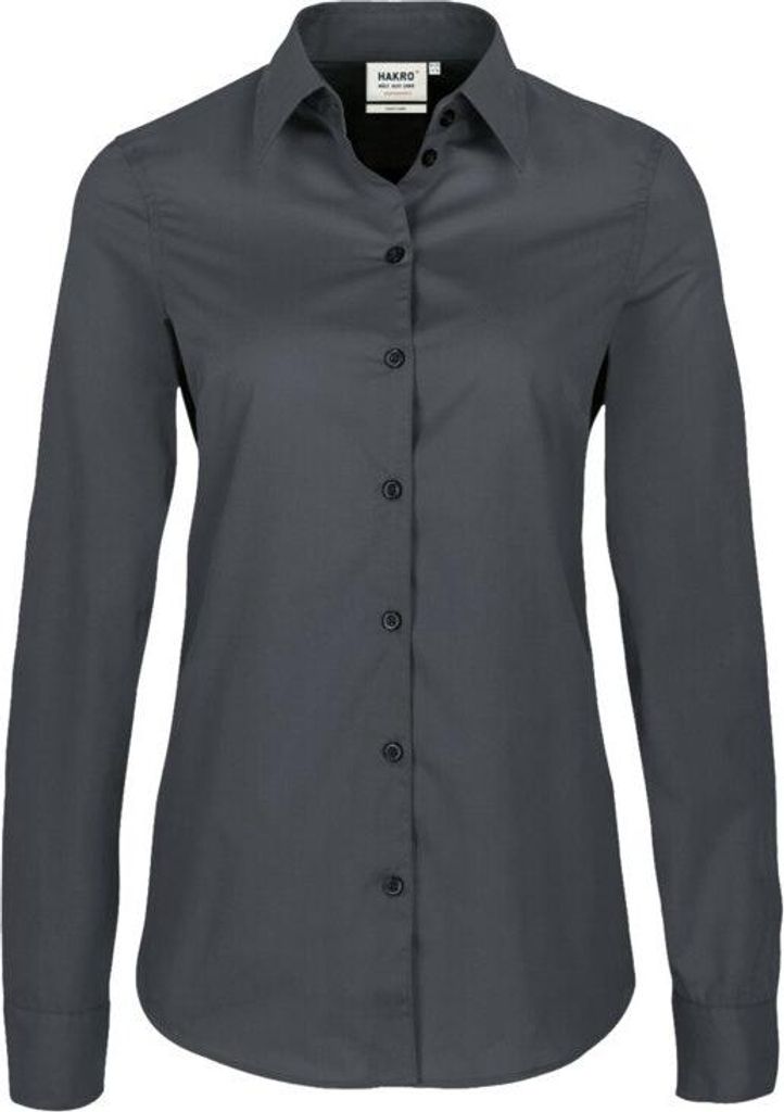 HAKRO Hakro Damen Bluse Performance #121 Gr. M anthrazit