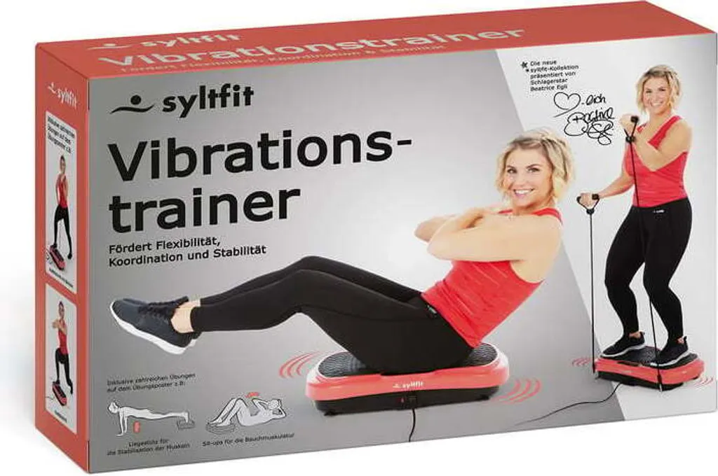 Plateforme de vibration compacte syltfit 4 pièces couleur corail