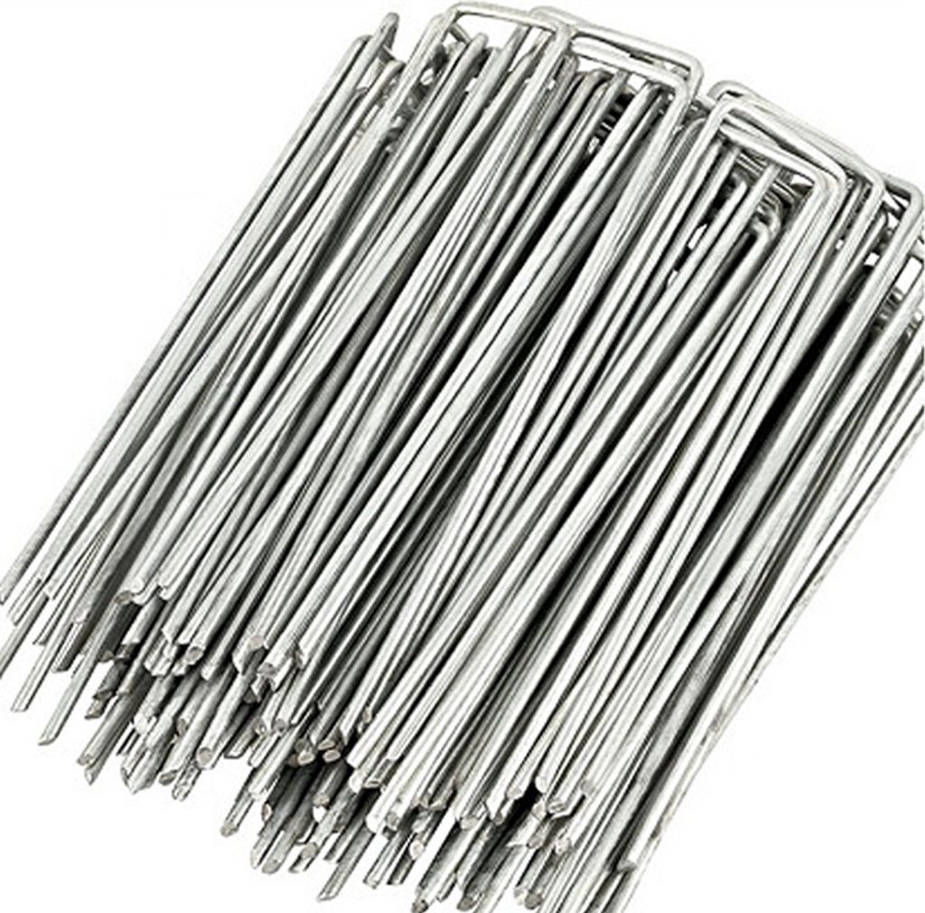 INF 50er-Pack U-förmige Verankerungsstäbe für den Garten 20 cm