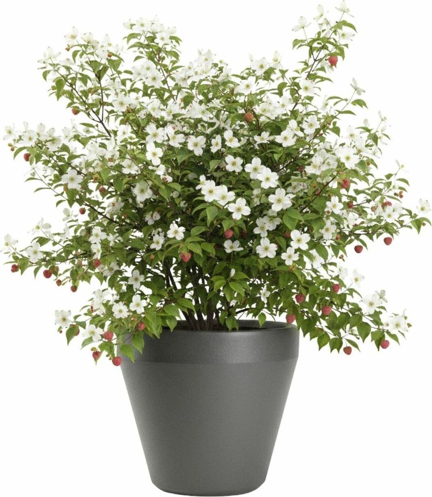 HowHomely | Pflanzentopf - Blumentopf - grau - B46xH41 cm - Blumenkübel - Pflanzgefäß - Praktisch