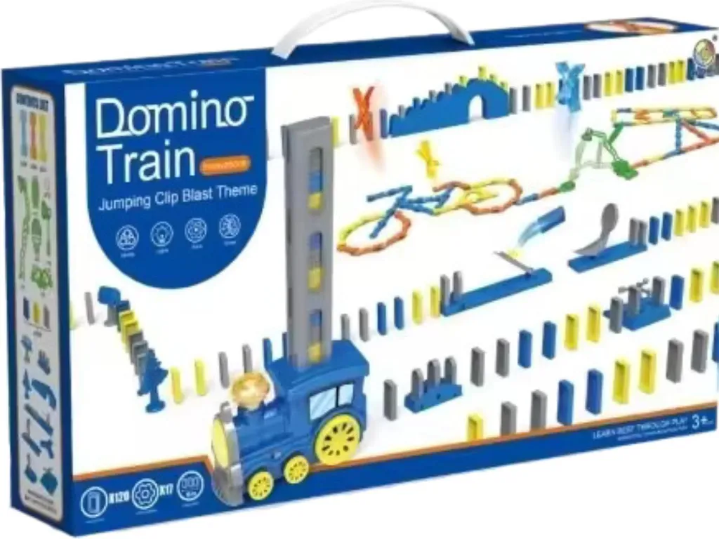 Trenino Domino STEM per Bambini: Locomotiva Automatica ad Alta Precisione - 7