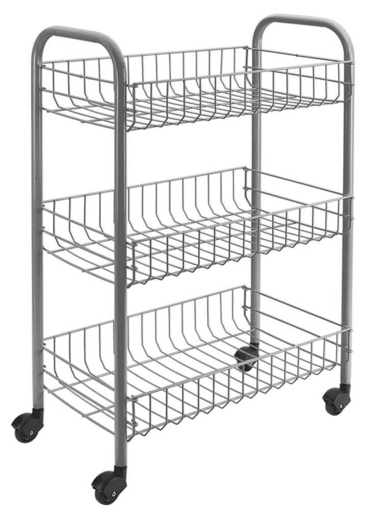 Tomado-Metaltex Siena Keukentrolley met Wielen 41x23x63 cm Zdjęcie produktu 