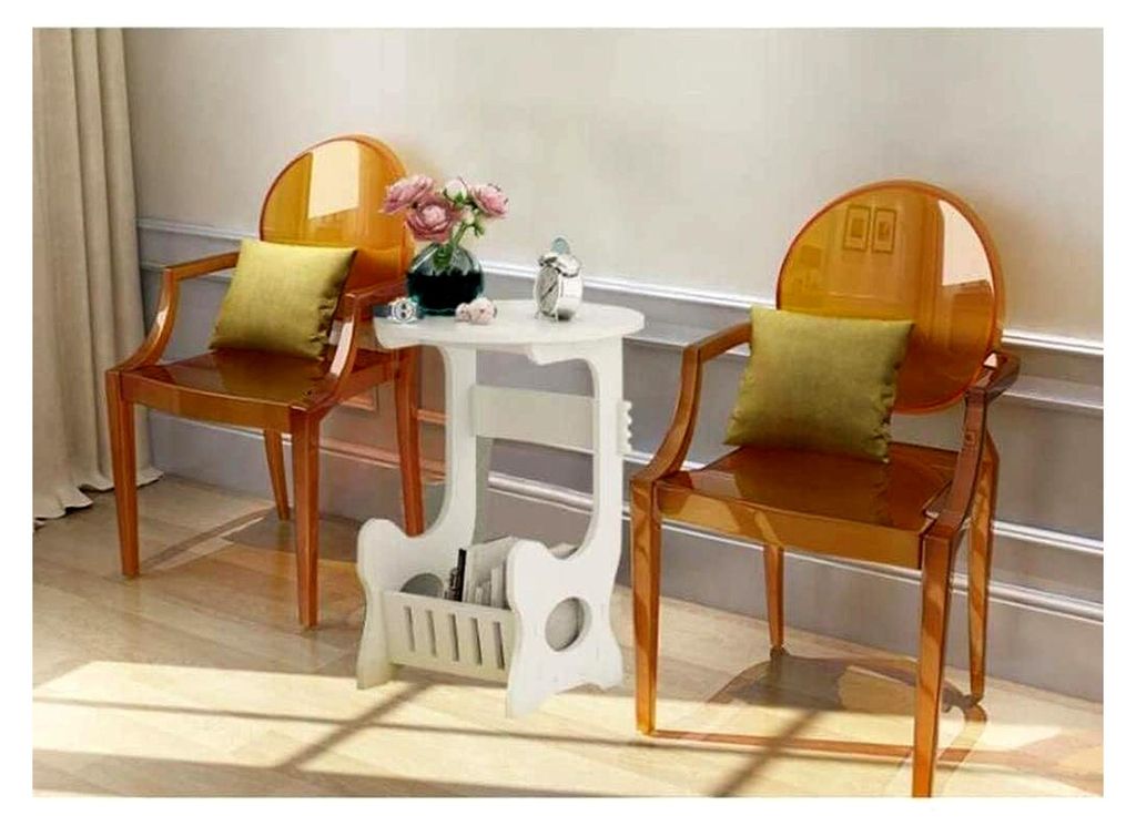 Nachttisch, einfacher Nachttisch für Schlafzimmer und Wohnzimmer, multifunktionaler Couchtisch, mehrere (weiß), kleine Nachttische (Größe: 48 x...