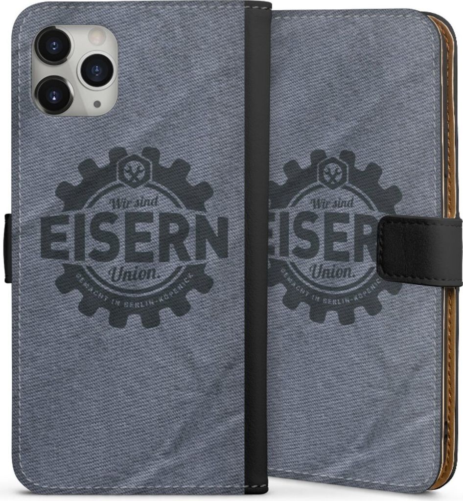 DeinDesign Klapphülle für Apple iPhone 11 Pro Max Handytasche Lederhülle Tasche 1. FC Union Berlin FCU Offizielles Lizenzprodukt