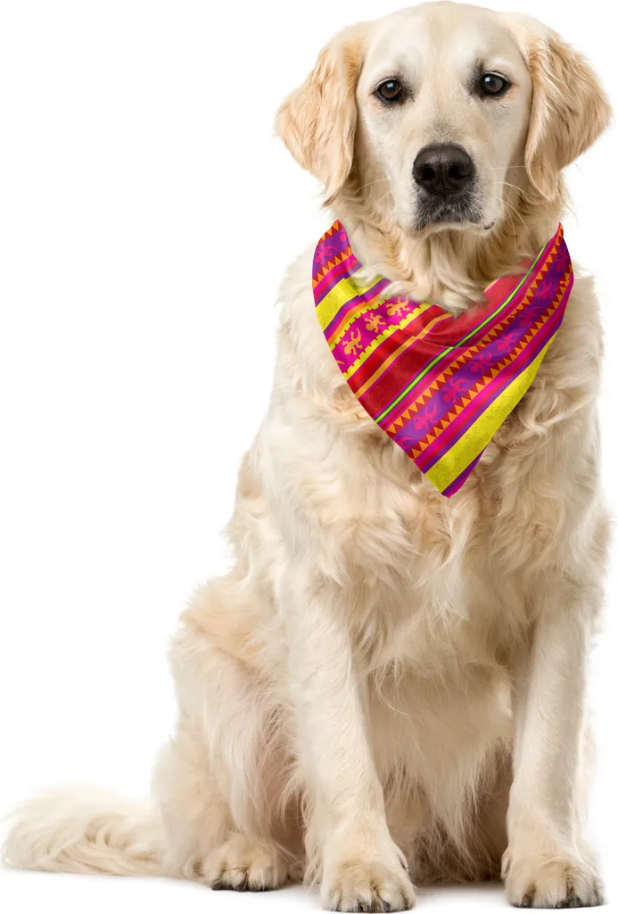 Foulard Cane ABAKUHAUS Lizard Folklore - Accessorio di Design 55cm
