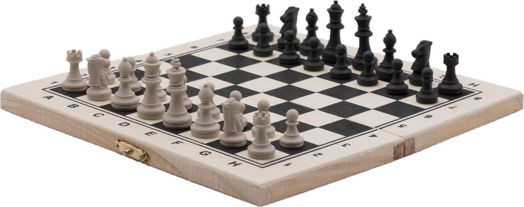 Schach Schachbrett Holz Schachspiel klappbares Brett Produktbild 2
