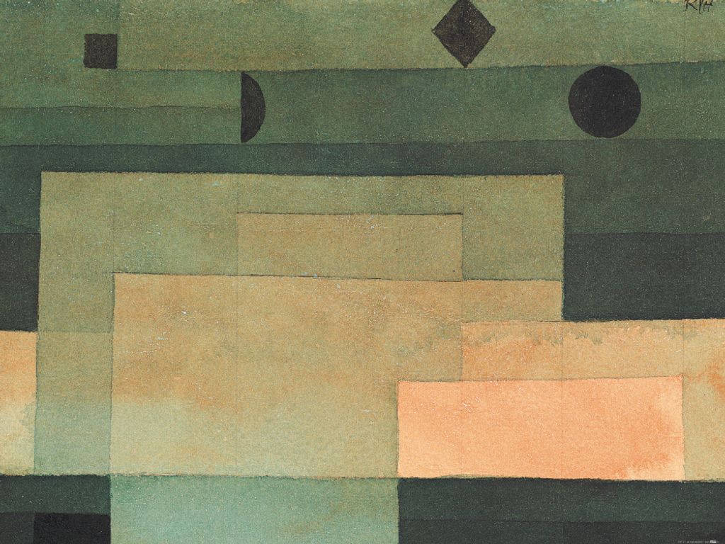 Paul Klee Kunstdruck Bild - Gestirneœber Dem Tempel, 1922 (60 x 80 cm)