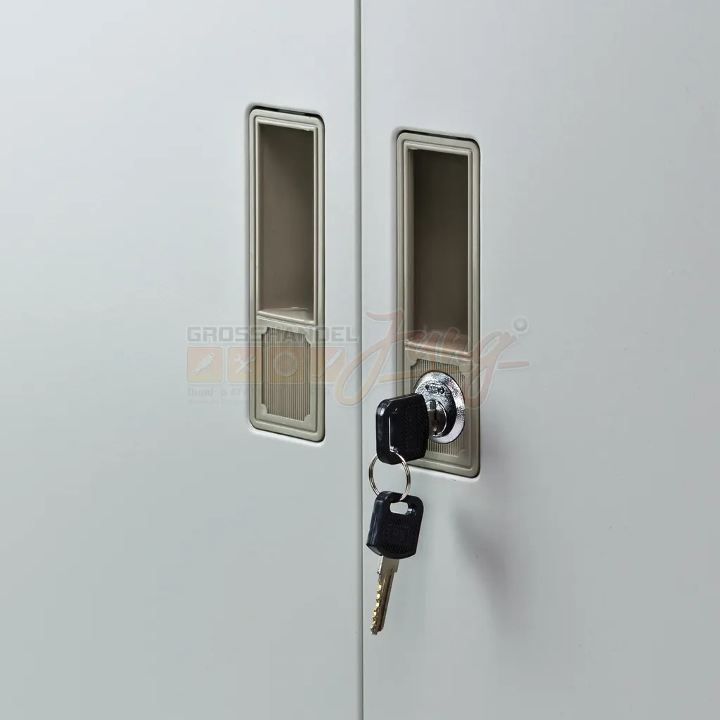 Armoire métallique Eco 180x81x39 cm avec 4 étagères modulables - 4
