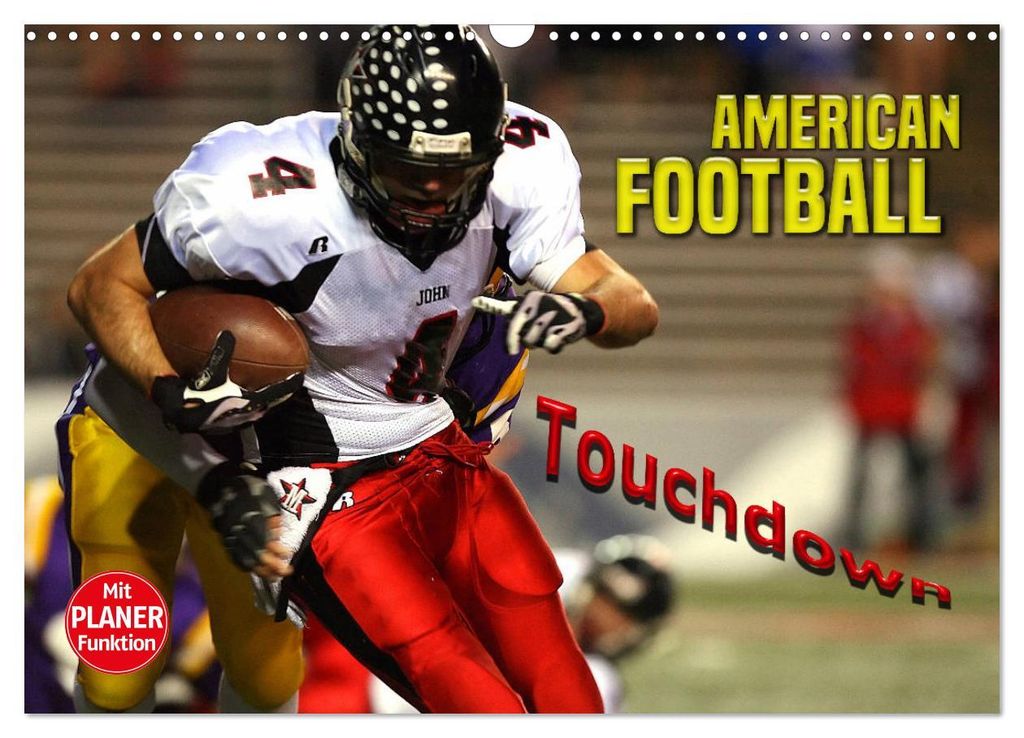 American Football - Touchdown (Wandkalender 2027 DIN A3 quer), CALVENDO Monatskalender