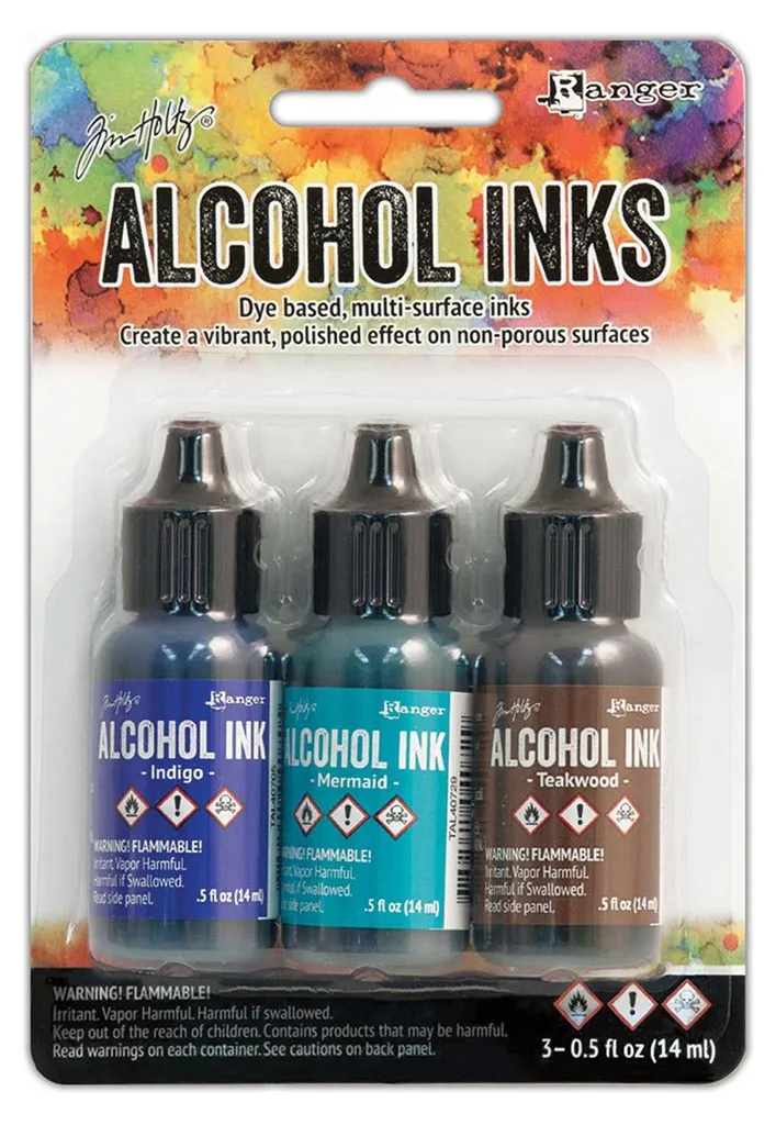 Ranger Encres à alcool Mariner 14 ml : Encre de précision bleue pour art