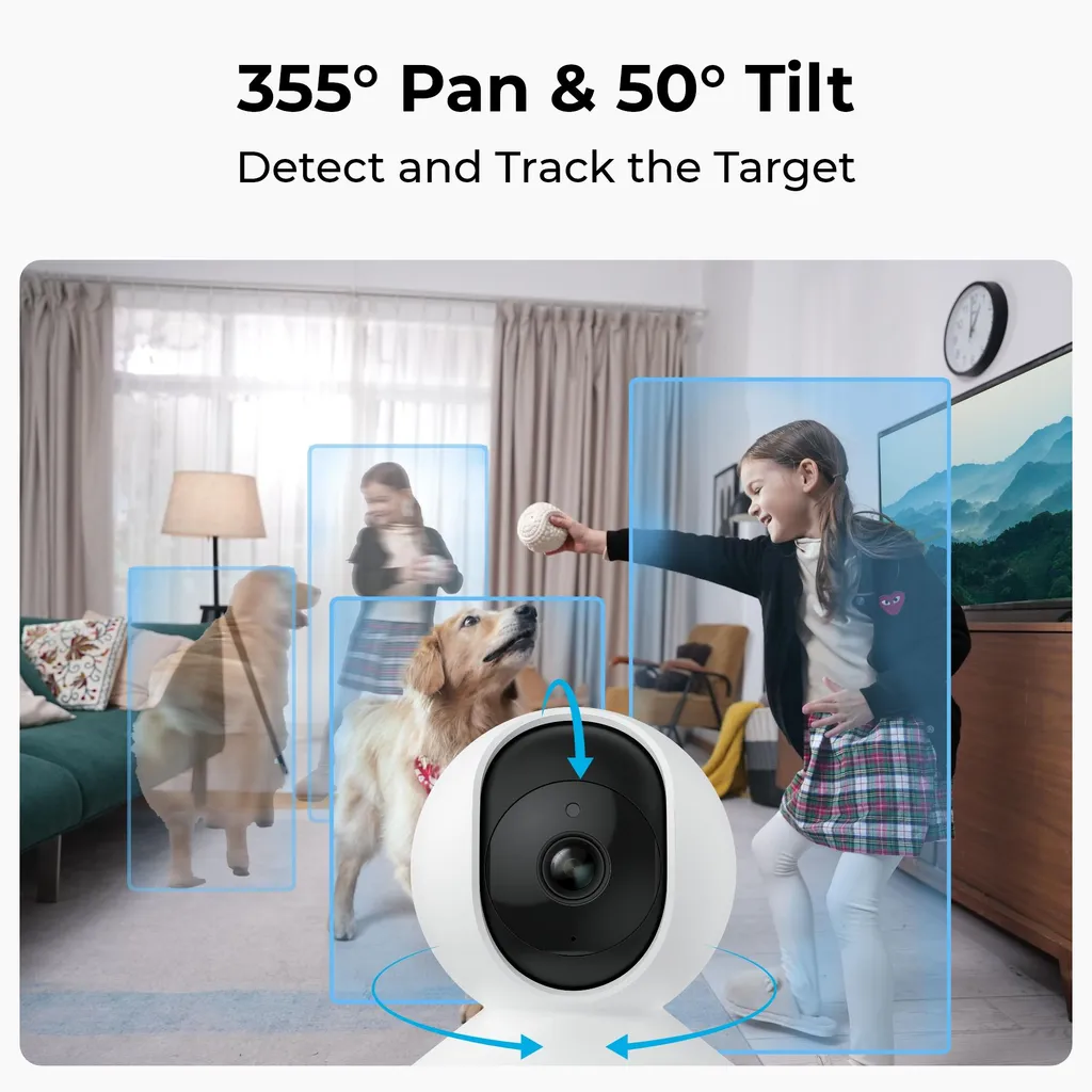 Reolink E1 Pro: Telecamera WiFi Design Moderno 2K+ per Interni - 6