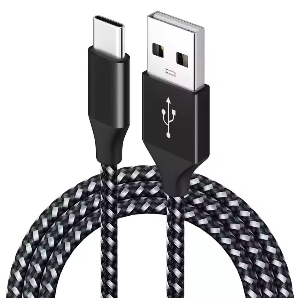 2m Nylon USB-C Kabel Schnellladekabel Datenkabel Handy Produktbild 