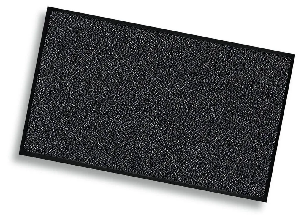 Tapis de propreté Finca Noir 90x150 cm avec semelle antidérapante