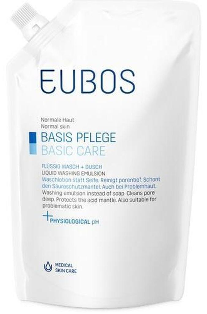 Eubos Gel, Eubos Blauw, vloeibare wasemulsie, navulling, Productafbeelding 