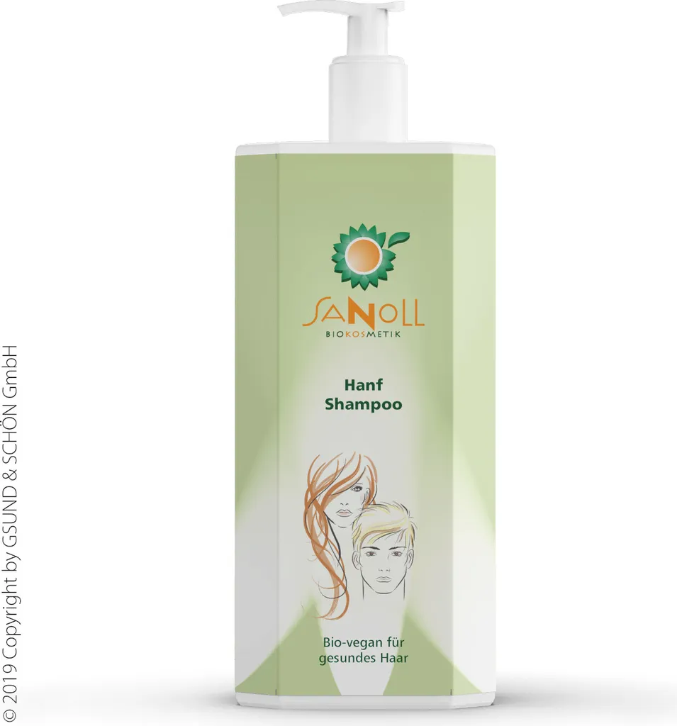 Shampoing au chanvre hydratant 1000 ml pour cheveux fatigués