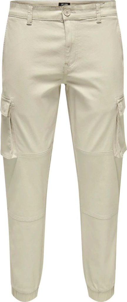 ONLY & SONS Cargo Hose Verjüngter Schnitt Elastische Bündchen Größe: 33W / 32L