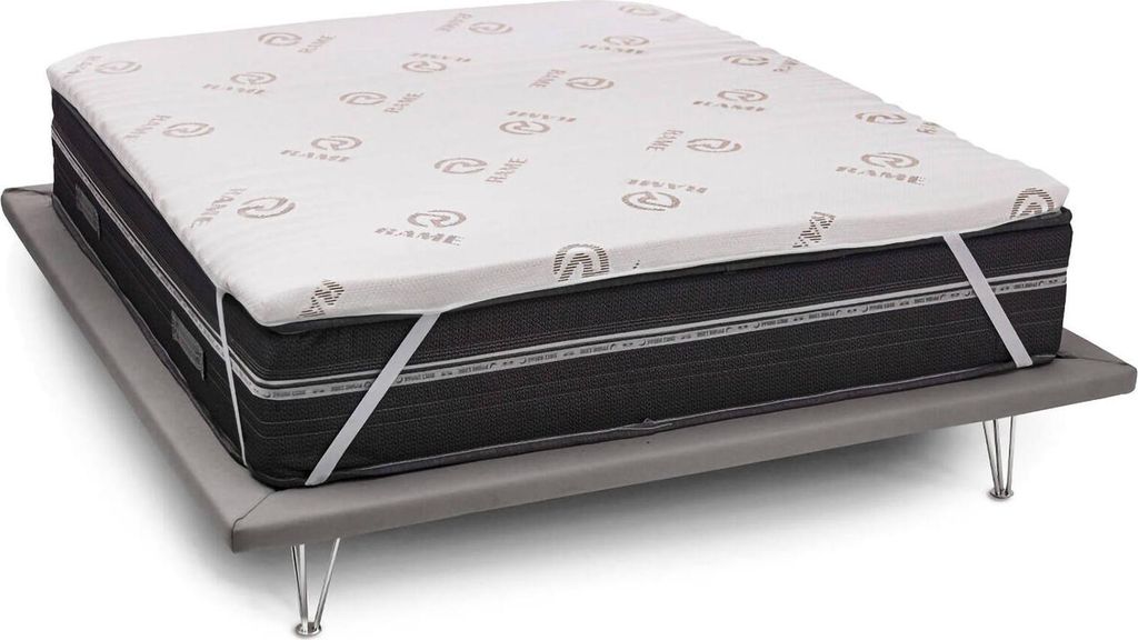 Einzelner Topper Dgiunt, Topper erneuert die Matratze mit abnehmbarem Bezug aus Memory Foam und Kupferfasern, 100% Italy, Anti-Milbe und hypoaller...