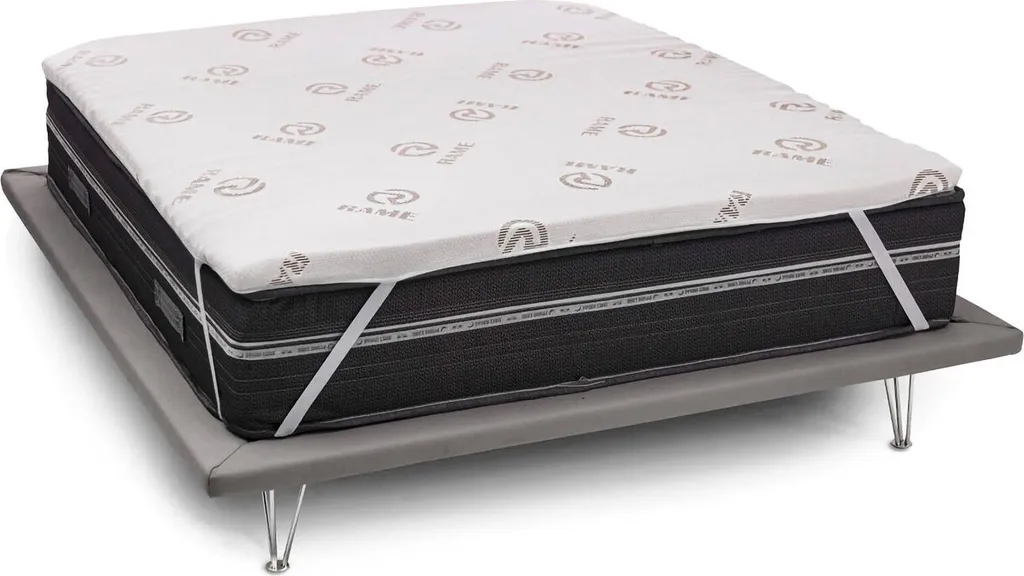 Airo Surmatelas 190x120x5h cm Blanc Déhoussable et Fabriqué en Italie