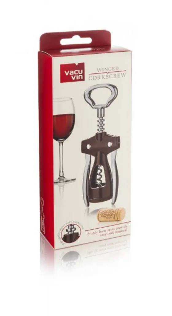 Vacu Vin Cavatappi Winged 68425606 - Elegante Accessorio Vino in Metallo