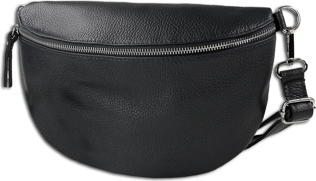 Sac banane en cuir noir pour homme et femme style chic urbain
