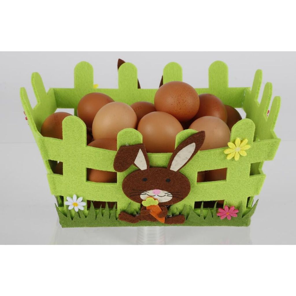 12x Osterkorb Filz Ostern Dekoration Osterkörbchen Haushalt wohnen Korb Körbe