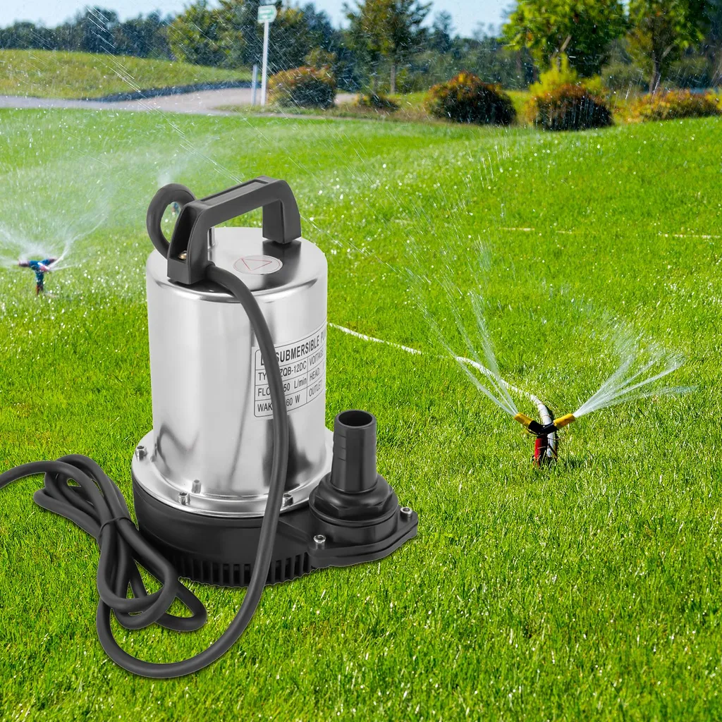 Pompe de cale submersible 12V extraction eau haut débit norme Europe