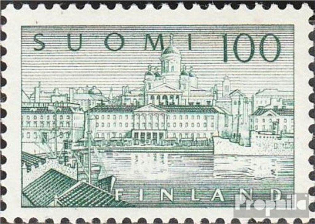 Briefmarken Finnland 1958 Mi 496 (kompl.Ausg.) mit Falz Freimarke Hafen