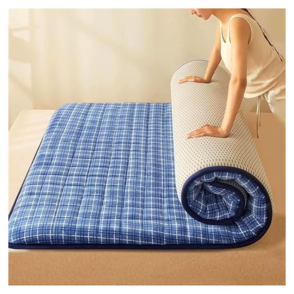 Schlafmatte aus Baumwolle, weiche Bodenmatratze, rutschfeste Tatami-Matte, faltbare Schlafmatratze für Camping