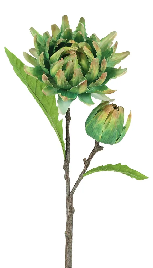 Décoration Végétale sans Entretien : Cynara Artificielle Verte 73cm