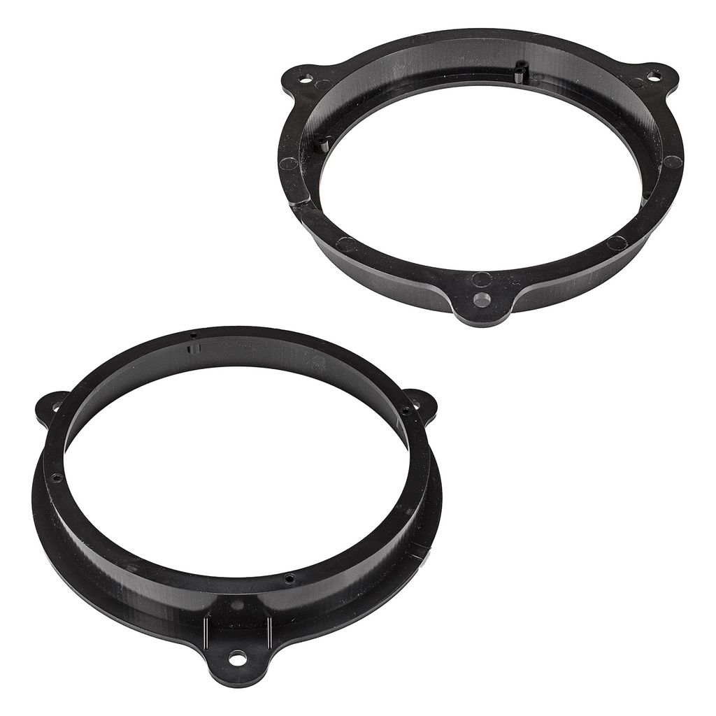 Lautsprecherringe Adapter Halterungen kompatibel mit Nissan Micra Juke Dacia Lodgy Sandero Logan diverse Einbauorte für 165mm DIN Lautsprecher