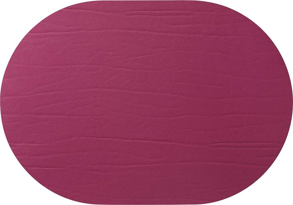 daff - Tischset oval leatherixx Dumbo 34 x 42 cm, redwine