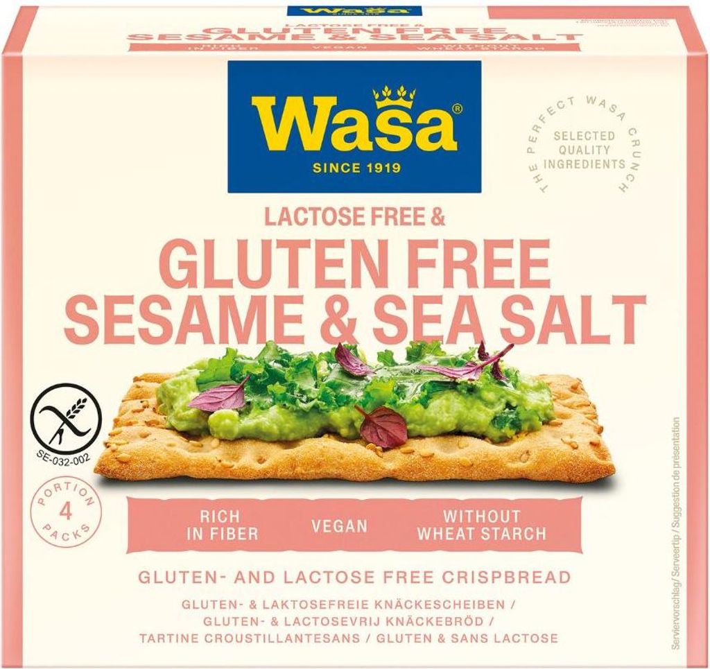 Wasa Knäckebrot glutenfrei Sesam & Meersalz 240g Produktbild 