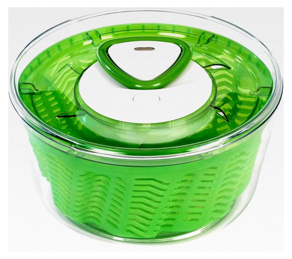 Salatschleuder Easy Spin 2, 6l Fassungsvermögen, groß, Kunststoff, grün, inklusive Salatschüssel, AquaVent-Technologie