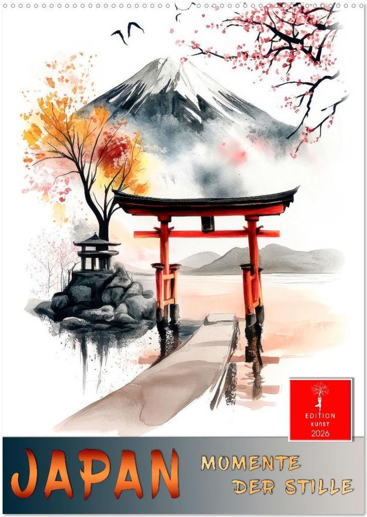 Japan - Momente der Stille (Wandkalender 2026 DIN A2 hoch), CALVENDO Monatskalender