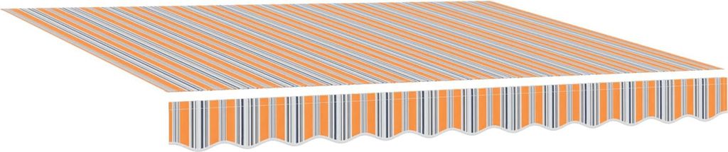"im Diskont"Elektrische ausziehbare Markise 1 PC Moderne HOMMIE - Balkonmarkise - UV-Schutz - Blau und Orange 3,5 x 2 m - Markisen DEMöbel54905