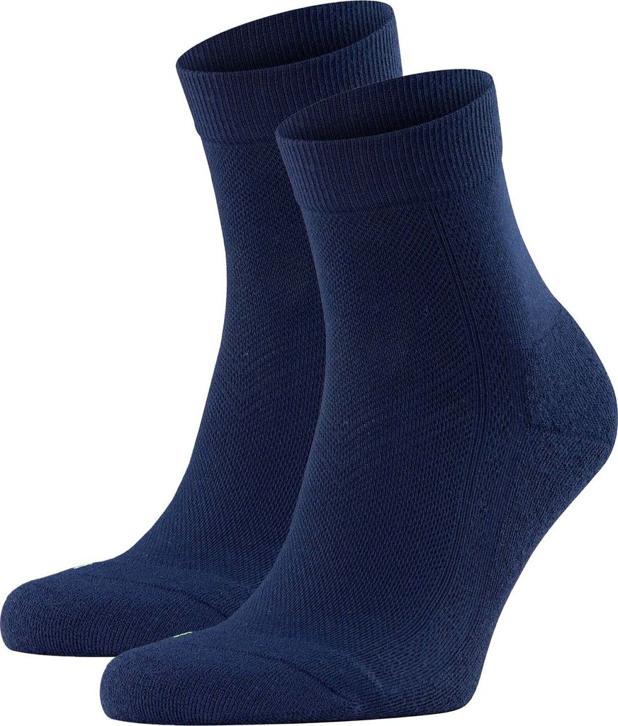 FALKE Uni Socken 2er Pack - Cool Cick, Polyester, einfarbig Dunkelblau 46-48