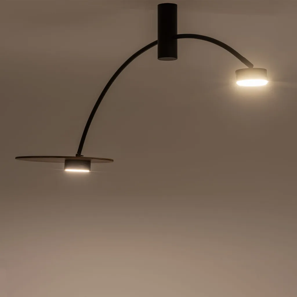 Plafonnier HEFT 110cm : Éclairage Design pour Plafonds Bas et Grands Espaces - 2
