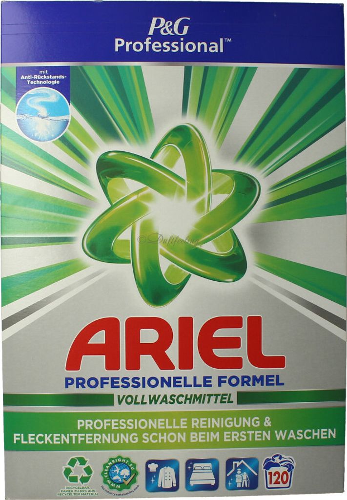 Ariel Professional Pulver Regular 120 WL 7,2 Kg Produktbild 