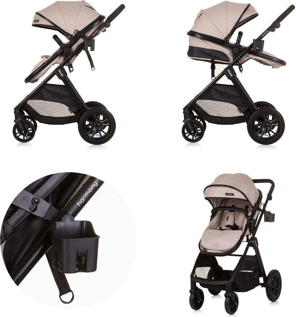 Chipolino Harmony Zusammenklappbarer 3-in-1-Kinderwagen mit Produktbild 5