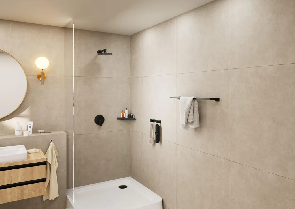 Soffione Doccia 205mm Hansgrohe Vernis Blend 26271670 Rain 1jet - 3
