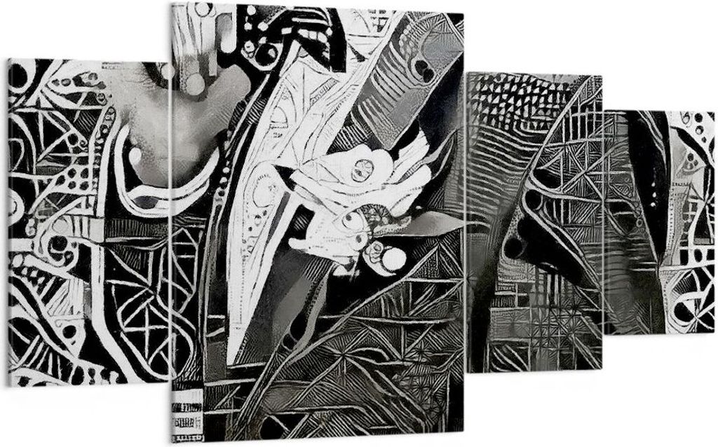 Bild auf Leinwand - Leinwandbild - Abstraktion modern - 160x90cm - Wand Bild - Wanddeko - Leinwanddruck - Bilder - Kunstdruck - Wanddekoration - Le...