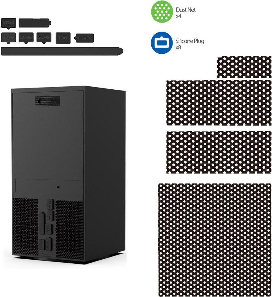 Staubfilter für Xbox Series X, Belüftung Staubfilterabdeckung für Xbox Series X Topcase Staubfilterabdeckung