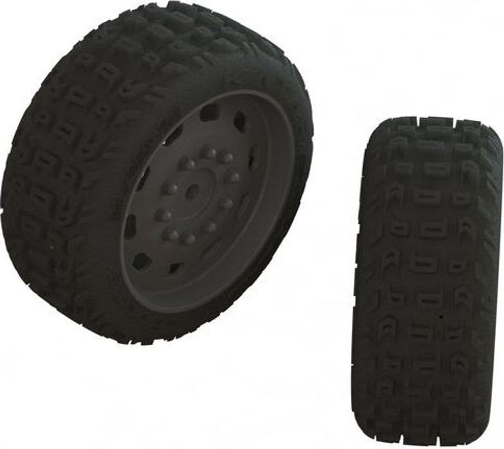 ARRMA Ersatzteil dBoots KATAR 35/085 2.4 Tire Set Glued (1 Pair) / ARA550083