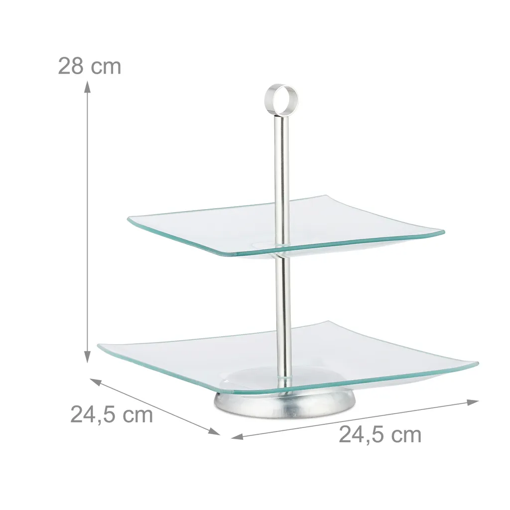 relaxdays 10 x etagere a 2 livelli - 4