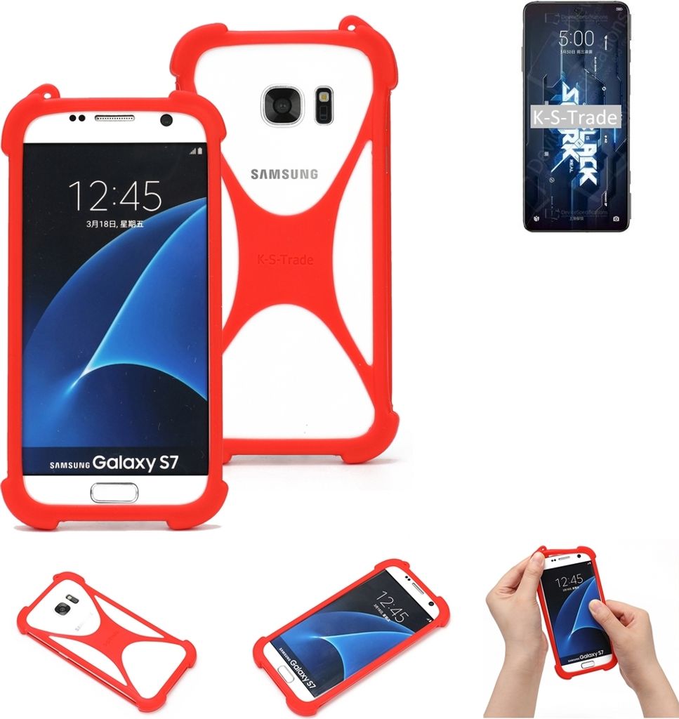 K-S-Trade Handy-Hülle kompatibel mit Xiaomi Black Shark 5 Schutz-Hülle Bumper Silikon Schutz Hülle Cover Case Silikoncase Silikonbumper TPU