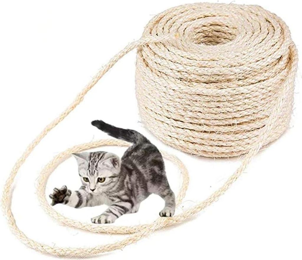 Sisal-Tau für Kratzbaum - natürliches Material - 30m - 6mm