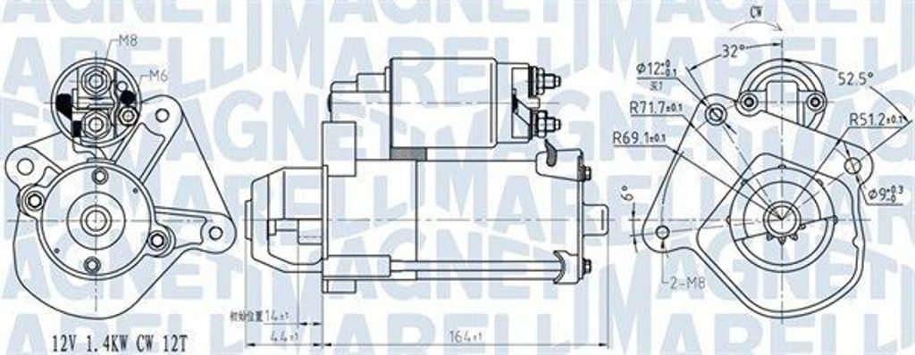 MAGNETI MARELLI 063721275010 - Anlasser, Starter für Transit Courier, Tourneo Connect, Fusion, Fiesta VI, Fiesta V, Ecosport, B-Max, 2 (DY), 2 (DE...